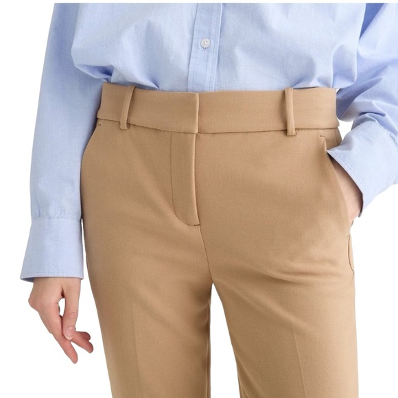 J Crew 365 Size 4 Tall Tan Polyester/Viscose/Elastane Cameron Pants - Picture 11 of 11
